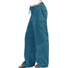 Kobilee Pantaloni Larghi Donna Estivi Gamba Larga Leggeri Spiaggia Pantaloni Harem Vita Alta Yoga Cotone Pantaloni Lino Morbidi Curvy Pantaloni Estivi Eleganti Lunghi Pantaloni Casual Bianchi Elasticizzati