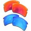 SOODASE Per Oakley Flak 2.0 XL Occhiali da sole Rosso/Blu 2 Pairs Lenti di ricambio polarizzate