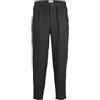 JACK & JONES Jpstollie Jjdave Linen DEK Pantaloni Chino, Nero, 30W x 32L Uomo