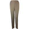 K-Milano Pantaloni da donna con elastico in vita, molto adatti per anziani, pantaloni della nonna, tasche sicure con zip e pieghe, antracite., 48-50