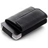 Jaimie Jacobs Nano Boy Pocket mini portafoglio uomo con portamonete, porta carte di credito dal design minimalista (Goffratura Nero)
