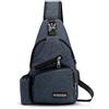 FANDARE Uomo Monospalla Donna Zaino Monospalla Borsa a Tracolla Borsa Sportiva Sling Bag, Crossbody Bag per Viaggio, sport, campeggio,Ciclismo,Alpinismo Impermeabile Poliestere Blu