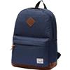 VASCHY Zaino da scuola, unisex, classico, leggero, resistente agli strappi, resistente all'acqua, per laptop da 15, Blu - Nuovo, 18.5 inches, Casual