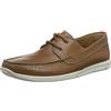 Clarks Karlock Step, Scarpe da Barca Uomo, Marrone (Tan Leather), 43 EU