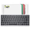 NewNet Keyboards - Tastiera Italiana Compatibile con Notebook HP Elitebook 850 G1 850 G2 840 G1 840 G2 740 G1 740 G2 745 G2 750 G1 750 G2 755 G2 ZBook 14 con Frame Silver