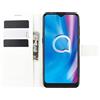 Kezaizhe Custodia per Alcatel 1S 2020 PU Pelle Wallet Protettivo Cellulare Flip Cover per Alcatel 1V 2020 / 3L 2020 / 3V 2020 a Portafoglio Telefono con Magnetica (White)