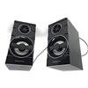 vetrine inrete Vetrineinrete® Coppia Casse rettangolari Speaker Wired 20 Watt Altoparlanti per Computer pc con Attacco USB 2.0 e aux per pc Notebook CA-SS002 M19