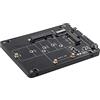 NFHK Combo M.2 NGFF B-key & mSATA SSD to SATA 3.0 Adapter Converter Case Enclosure with Switch