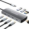 VANGREE USB C Hub 10Gbps, 3 porte USB 3.2 Gen 2, 4K@60Hz HDMI, 100W PD, 3 porte USB 3.0, adattatore multiporta splitter USBC per MacBook Pro/Air, iMac, iPad Pro, iPhone 15 (non supporta monitor Type-C)
