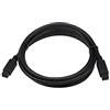 CERRXIAN - Cavo FireWire 800 da 1,8 m, 9 pin a 9 pin, IEEE 1394B (per Mac e PC), colore: nero