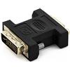 deleyCON VGA a DVI-I Adattatore - VGA Femmina a DVI-I Maschio per Monitor PC Videoproiettore Scheda Grafica - Nero