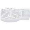 Perixx PERIBOARD-612 Tastiera ergonomica Wireless 2.4 g e Bluetooth, Compatibile con Windows 10 e Mac OS X, Layout Italiano, Bianca