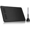 HUION Inspiroy H640P - Tablet grafico, pennino senza batteria, 6 tasti personalizzabili, tablet da disegno professionale, ideale per giocare a OSU, lavoro a casa e apprendimento a distanza