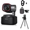 OBSBOT Tiny 2 - Webcam PTZ 4K alimentata AI, 1/1,5, CMOS 4X, messa a fuoco più veloce, USB 3.0, 10 volte più veloce, controllo vocale, con supporto da tavolo