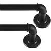 ZUOFENG Bastone per Tende Industriale, Bastoni per Tende Estensibili x 2 Pezzi ，Bastone Tenda possono essere Installate su Soffitti o Pareti，Dimensioni Regolabili 122-218cm. ((122 cm - 218 cm) X 2 PACK)