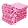 Leeyunbee 30 Pezzi 10x15cm Sacchetti Regalo di Iuta, Sacchetto per Gioielli di Juta, Sacchi Iuta Lino con Coulisse per Regalo Gioielli Fai-da-Te Natale Fiesta Matrimonio Bomboniere(Rosa Chiaro)