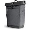 Wenter.S Rolltop, zaino grande da 25 l fino a 30 l, in tinta unita, colore antracite, con apertura posteriore, grigio., L