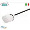Gi.Metal - Pala pizza rettangolare forata in alluminio, Linea Alice, lunghezza manico cm 120