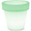 V-TAC Vaso Led luminoso decorativo da giardino 1W RGBW 35,5×32,5 cm IP54 a batteria 1 lampada V-TAC
