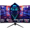 KTC Monitor Gaming 32 Pollici Curvo, 170Hz, 2K QHD 2560 x 1440p Schermo PC, 1ms, 1500R VA, HDR10, 125% sRGB, FreeSync & G-Sync, Inclinazione Regolabile, DP1.4 165Hz, HDMI2.0 144Hz, H32S17