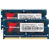 Kuesuny 8GB Kit (2X4GB) DDR3 1066MHz / 1067MHz Sodimm Ram PC3-8500 PC3-8500S 1.5V CL7 204 Pin 2RX8 Dual Rank Non-ECC Unbuffered Ram di memoria Ideale per l'aggiornamento di notebook