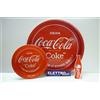 Vassoio Coca Cola di colore Rosso come al BAR per servire Levatappi e Ciotola da