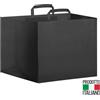 Buste di carta personalizzati Buste carta kraft con maniglia piatta White Black Take Away 32 x 22 x 33 cm personalizzate o neutre