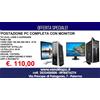 HP PC COMPUTER FISSO USATO GARANTITO RIGENERATO COMPLETO DI MONITOR 19" RAM 4 GB