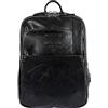 Avirex Zaino in Eco Pelle, Impermeabile, con Porta PC 15.6, in Stile Vintage, Collezione Buffalo BFL17 (Ink)