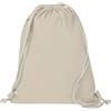 Sacca zaino in cotone personalizzata Hellas Natural 33 x 44 cm personalizzate o neutre