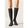 Calzedonia Calze Lunghe In Cotone Rasato Grigio