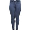 ONLY Carmakoma Carthunder Push Up Reg SK Jeans MBD Noos Skinny, Blu (Medium Blue Denim Medium Blue Denim), W46 (Taglia Produttore: 46) Donna