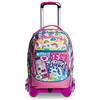 SJ GANG STYLE JAM GANG Trolley Scuola SJ Jack 3 Ruote - Colorbow Girl Bambina - Rosa - Zaino Sganciabile - Doppio Uso