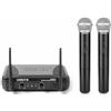 Vonyx Skytec Set di microfoni wireless, modello: STWM722, (2 microfoni wireless, 1 ricevitore, di alta portata, uscita XLR e jack, per parlare e cantare, batteria a lunga durata) 2 Micrófonos de mano - Modelo 2