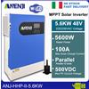 ANENJI MPPT 5.6KW Inverter solare Off-Grid ibrido 230Vac 48Vdc 500Vdc PV 100A con WIFI