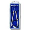 Staedtler Mars Basic - Compasso Scuola Media Elementare e Superiore, Include Astuccio e Tubetto Mine, Ideale per Cancelleria Scuola Ufficio e Cartoleria - Materiale Scolastico e Cose per la Scuola