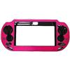 OSTENT Case di Copertura Protettiva in Metallo in Alluminio Compatibile per la Console PSV Sony PS Vita Colore Rosa di Rosso