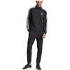 Adidas Basic 3 Stripes Fleece Tracksuit Nero S / Regular Uomo