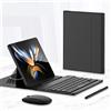 HikTop Tastiera wireless Filo Case e Mouse Set con S Pen per Samsung Galaxy Z Fold 4 5G Tastiera Bluetooth + Mouse + Stilo (Black)