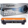 alphaink Toner Compatibile con Brother TN-1050 XL Doppia Capacità 2.000 COPIE per Brother DCP-1510 DCP-1512 DCP-1612W DCP-1610W DCP-1616NW HL-1210W HL-1110 HL-1112 HL-1212W HL-1201 MFC-1810 MFC-1910W