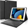 SENGBIRCH Custodia con Tastiera Italiano per iPad 10.2 9a/8a/7a/2021/2020/2019/iPadAir 3/Pro10.5, 7 Colori Retroilluminazione Italiano Tastiera Bluetooth Wireless per iPad 10.2, Nero