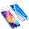 Pnakqil Cover per Samsung Galaxy A50/A30 Trasparente + 2 Pellicola Protettivo, Custodia Antiurto Ultra Sottile Silicone Morbido, Bumper Resistente Anti-Graffio Case per Samsung Galaxy A50,6.4