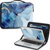 FINPAC Porta PC Custodia, Sottile Rigida Laptop Borsa per 13,6 MacBook Air M3 A3113 2024, 14,2 MacBook Pro M3/M2/M1, 13,3 MacBook, 13,5 Surface Laptop, con Tasca per Tablet 9.7-12.9 iPad Pro/Air,