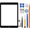 JPUNG GoodFixe Touchscreen Digitizer per iPad 5 Display 2017 (Nero) 9.7 Pollici, per A1822 A1823 Schermo tattile Frontale,con Home Buttone,Include Strumenti di Riparazione