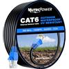 MutecPower Cavo Esterni CAT6 30m impermeabile esterna di uso-interramento diretto UTP cavo di rete ethernet - 550Mhz, 30 metro