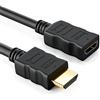 deleyCON 1m HDMI Prolunga - Compatibile con HDMI 2.0a/b/1.4a - UHD 4K HDR 3D 1080p 2160p ARC - High Speed con Ethernet - Nero
