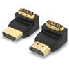 VCE HDMI 90 Gradi, Adattatore HDMI Angolo Maschio a Femmina 3D&4K, Connettore HDMI 90 Gradi e 270 Gradi 6 Pezzi