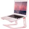 Orionstar - Supporto per laptop in alluminio, compatibile con Apple Mac MacBook Air Pro da 10 a 15,6 pollici, supporto ergonomico elevatore (Rosa)
