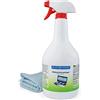 Blum Manufaktur - 1000ml Pulizia dello schermo + panno microfibra. Pulizia perfetta di tutti gli schermi e display. Senza striature e senza strisce.