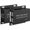 VEDINDUST USB 2.0 Extender 196 ft 60m USB Ethernet via RJ45 Cat5e 6 fino a 480Mbps Sincronizzazione del lavoro di due webcam Supporta Windows Android PC Web Camera Linux ecc
